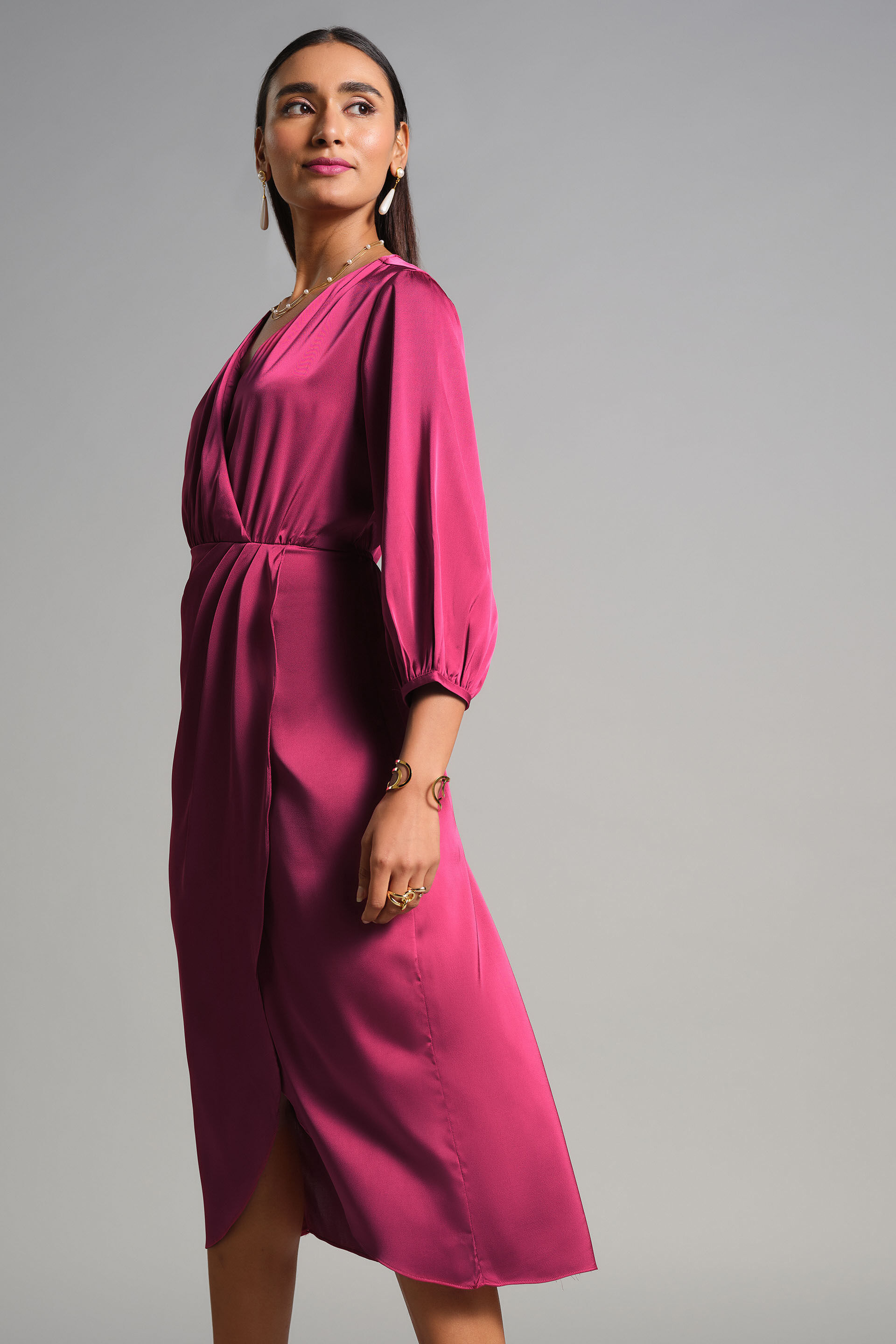 Like A Rose Dress, Magenta, image 2